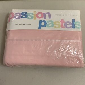 Vintage 1997 Passion Pastels Pink Twin Sheet Set New Sherbert Dayton Hudson Co.